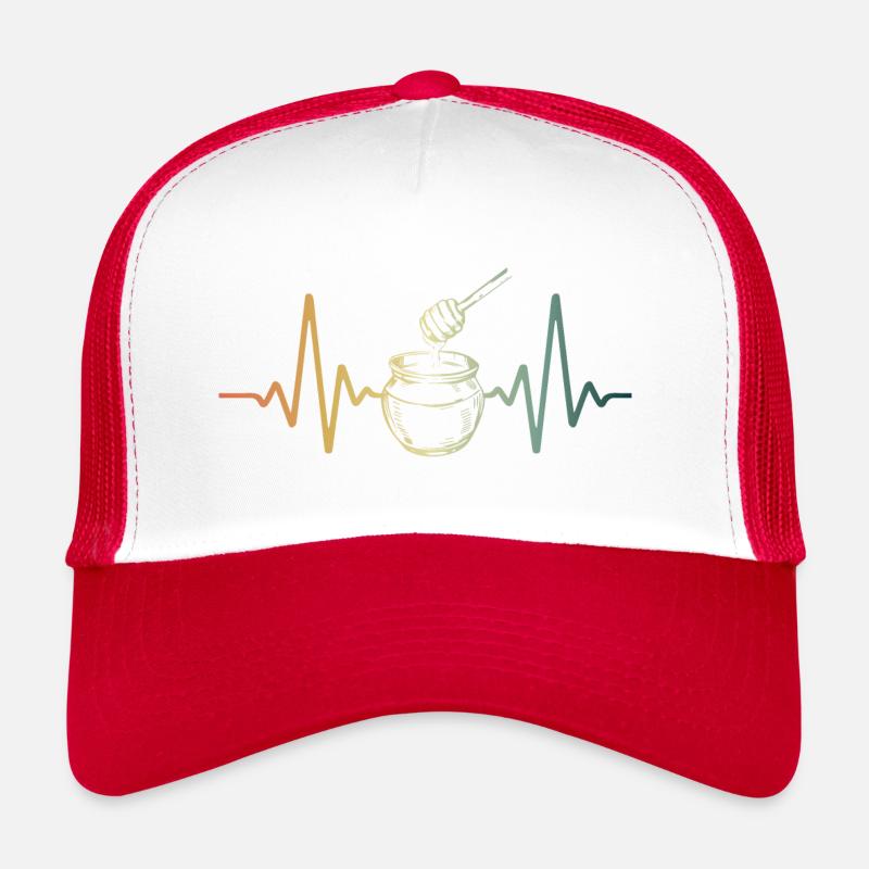 Herzschlag Imker Puls Honigtopf Trucker Cap