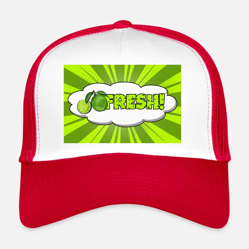 Frischer Comic-Stil Bubble Graffiti Schriftzug Trucker Cap