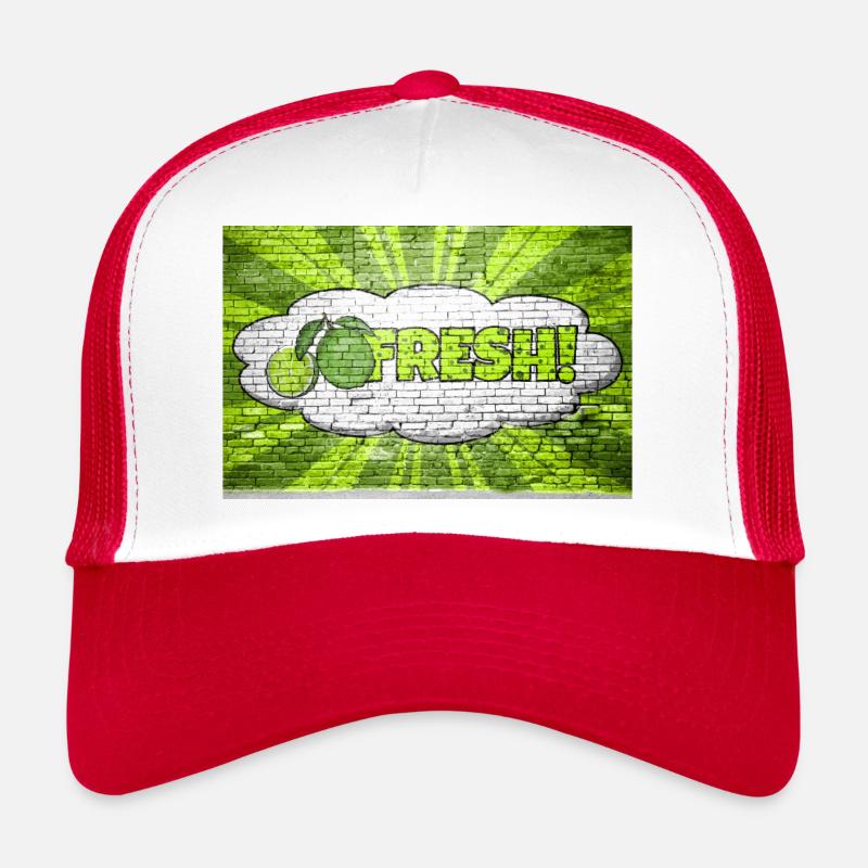 Lettrage Graffiti Bubble Graffiti de style bande dessinée frais Casquette trucker 