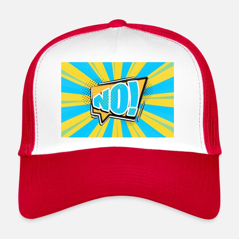 Nein! Comic Style Bubble Graffiti Schriftzug Trucker Cap