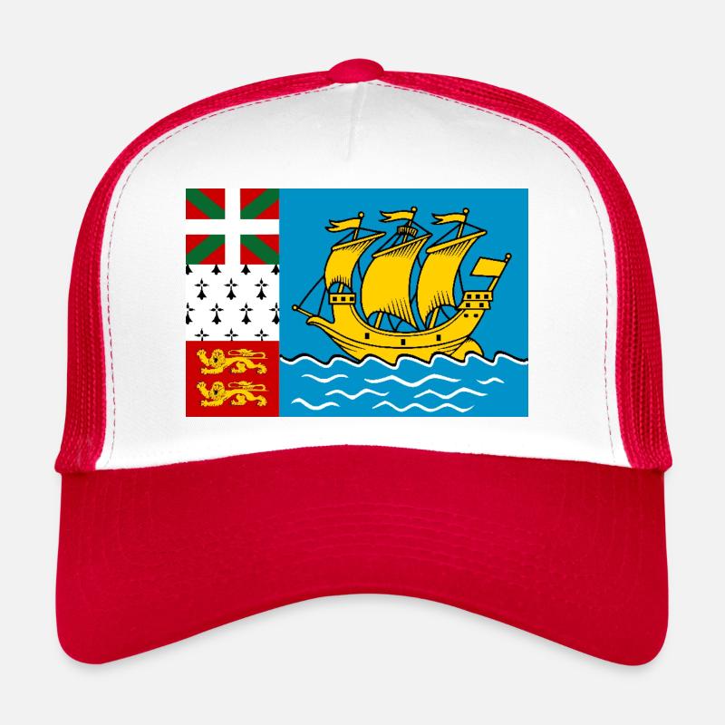 Drapeau de Saint-Pierre-et-Miquelon Casquette trucker 