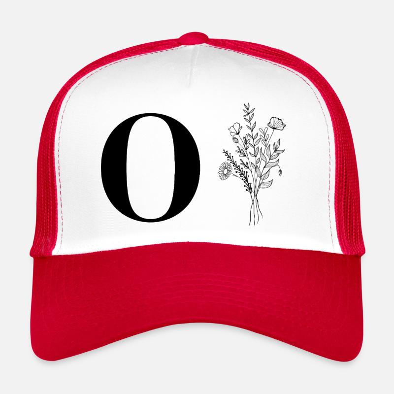 Minimalistische Blumen Trucker Cap