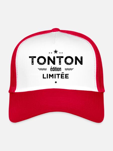 Tonton edition limitee - Casquette trucker  - blanc/rouge - Devant