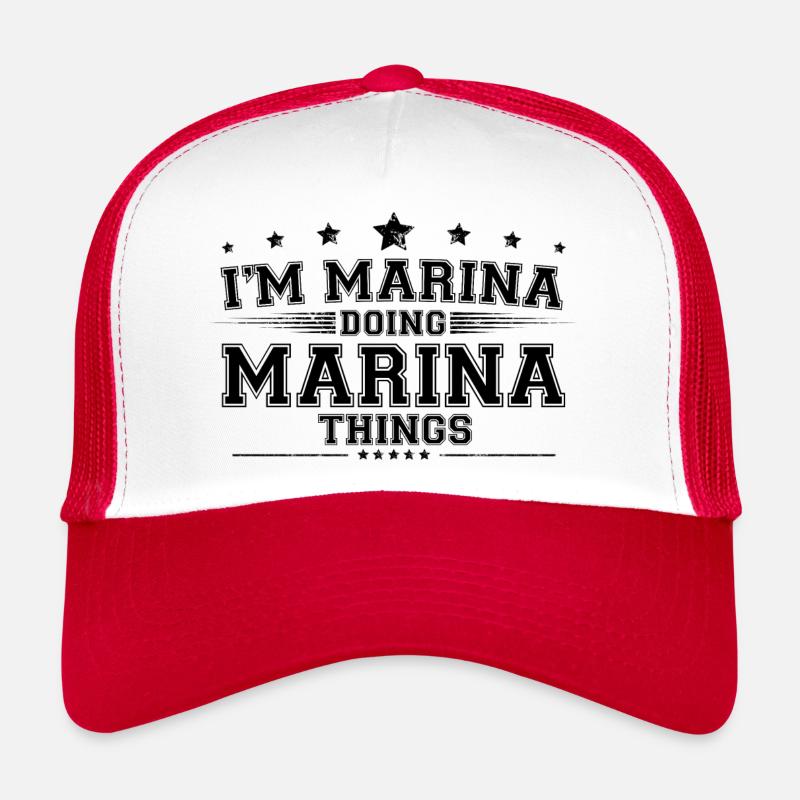 i’m Marina doing Marina things Trucker Cap