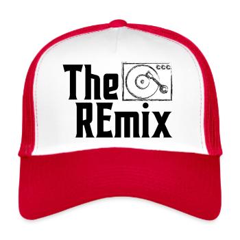 Partnerlook Shirts Familie Kinder Eltern the remix - Trucker Cap - Weiß/Rot - Vorne