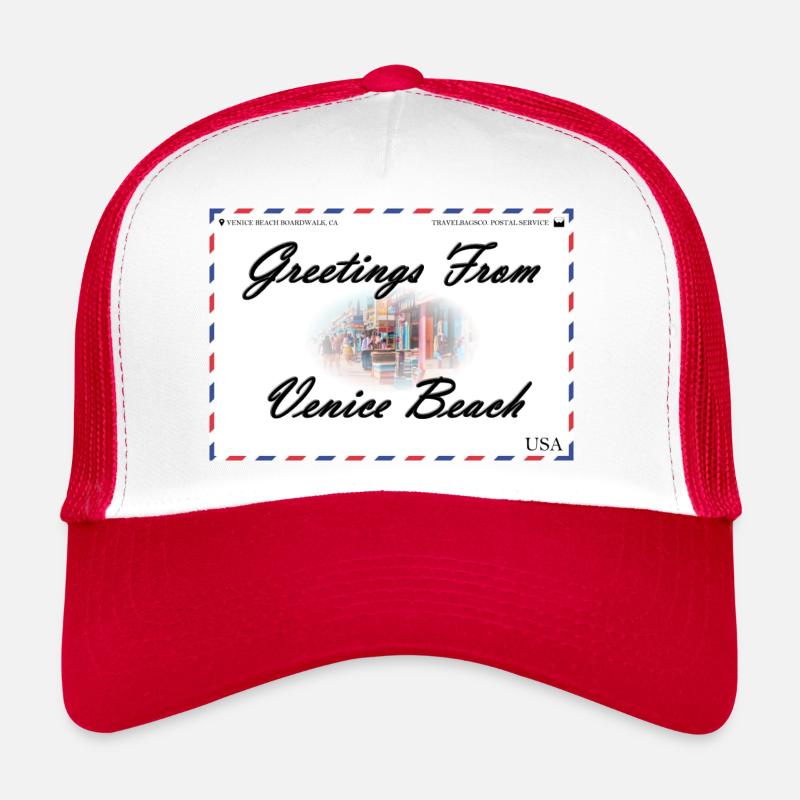 Carte postale souvenir de Venice Beach Casquette trucker 