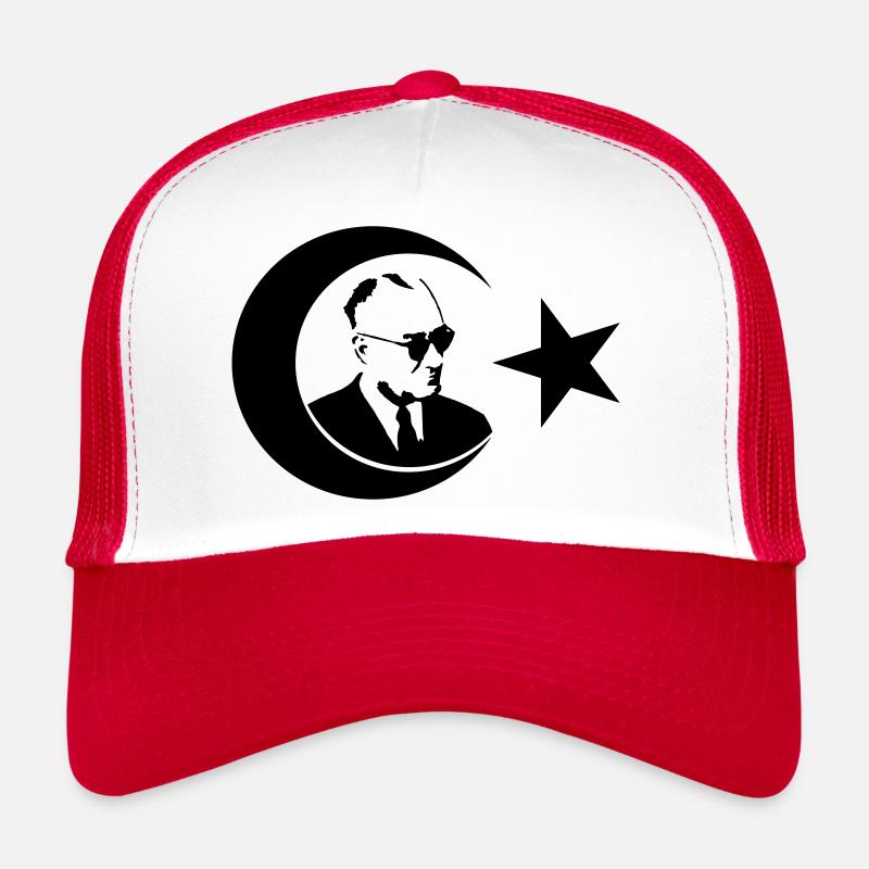 Ay yildiz Atatürk - Trucker Cap - Weiß/Rot
