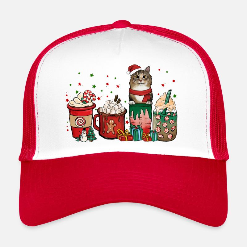 Norweigan Forest Kaffeetassen Weihnachtsmann Katze Trucker Cap