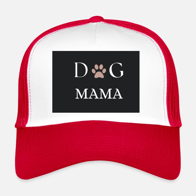 Dog Mama with Dog Paw image Trucker Cap