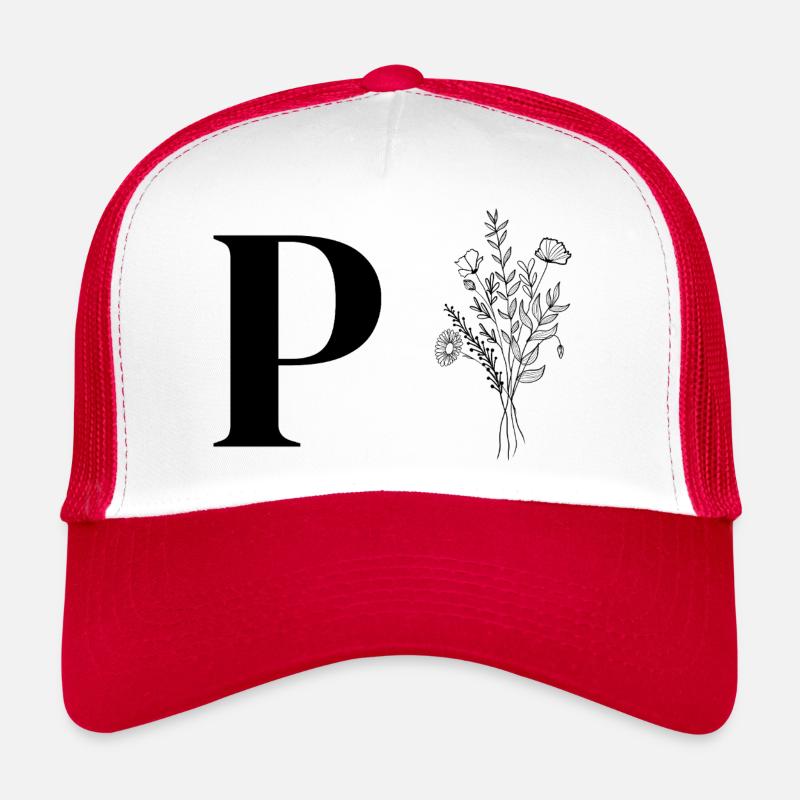Minimalistische Blumen Trucker Cap