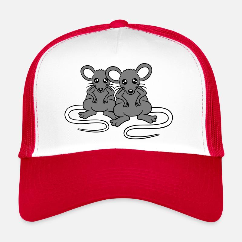 Two Nasty Mice Angry Frustrated Sour Aggressive Trucker Cap