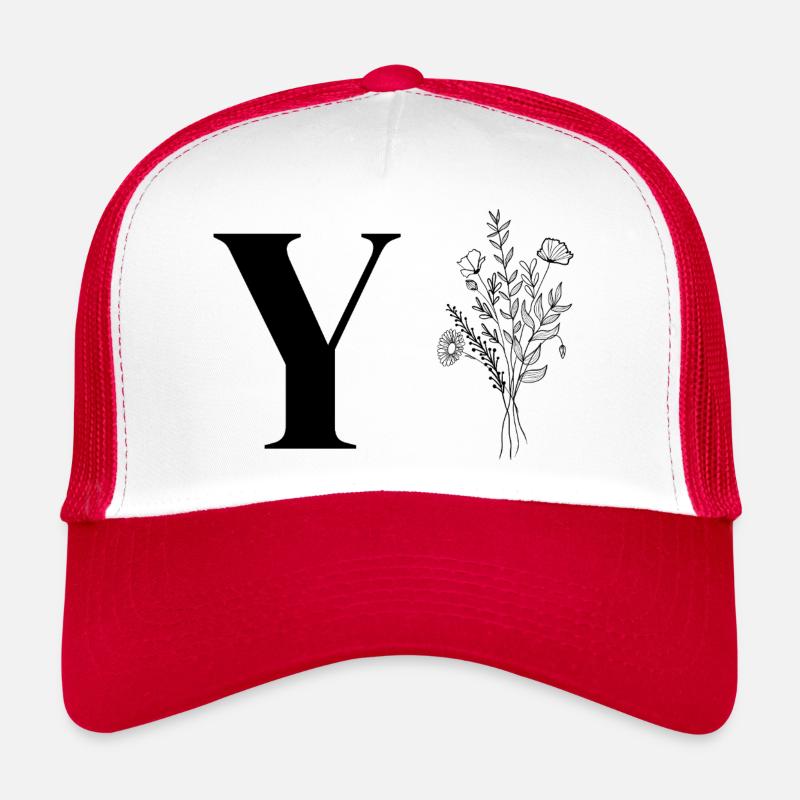 Minimalistische Blumen Trucker Cap
