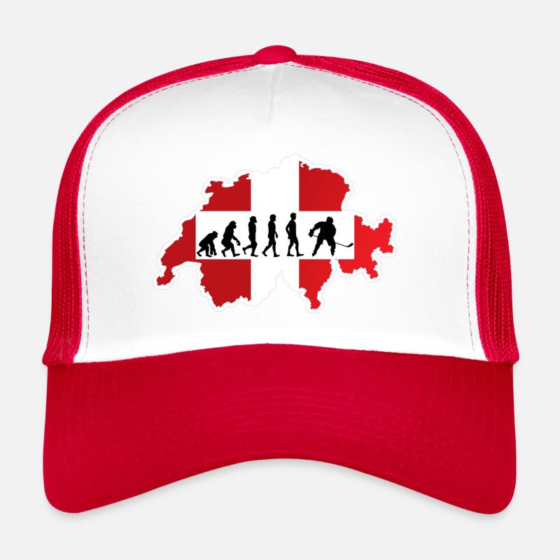 Evolution du hockey sur glace Suisse Casquette trucker 