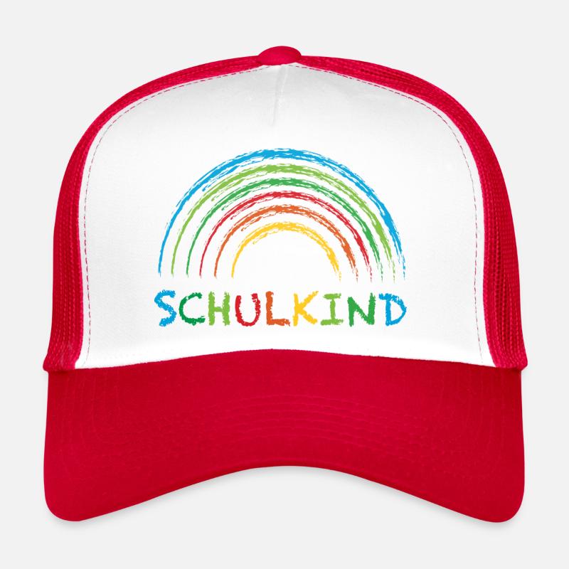 Schulkind Regenbogen Geschenk Einschulung Trucker Cap