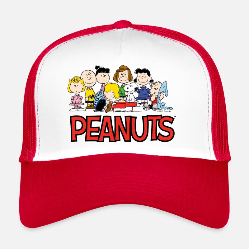 Peanuts Snoopy Et Le Gang - Casquette trucker  - blanc/rouge