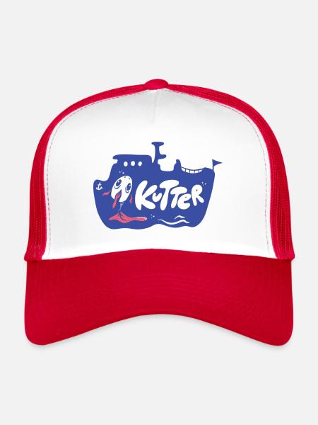 Fischkutter - Trucker Cap - Weiß/Rot
