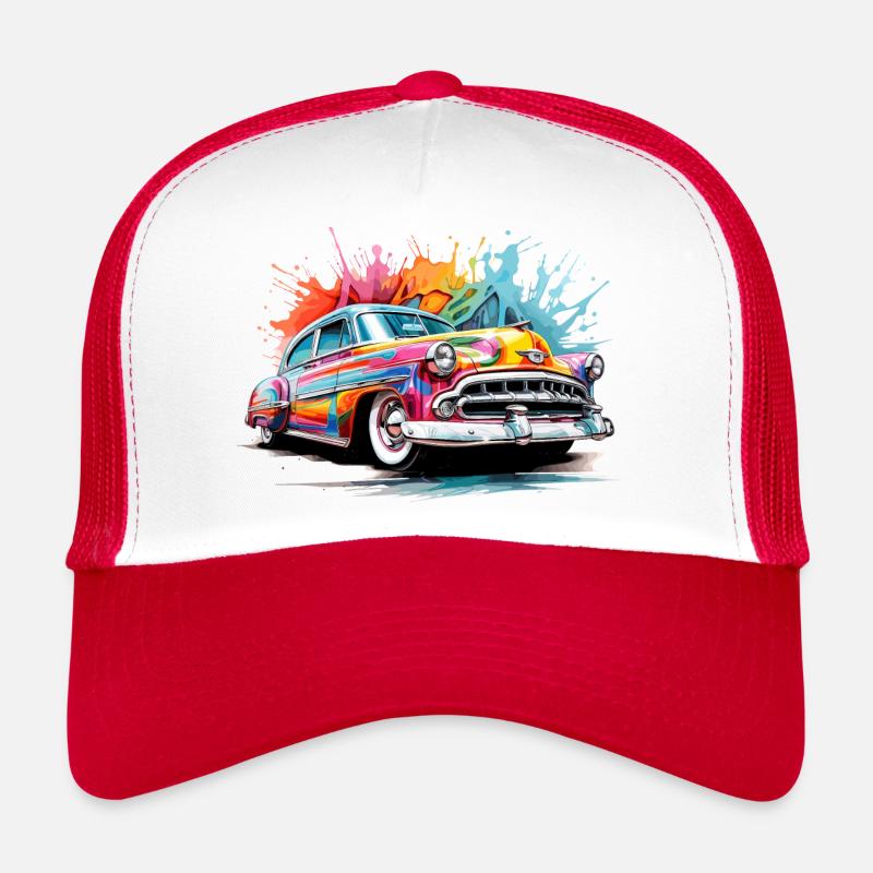 bunter Oldtimer Trucker Cap