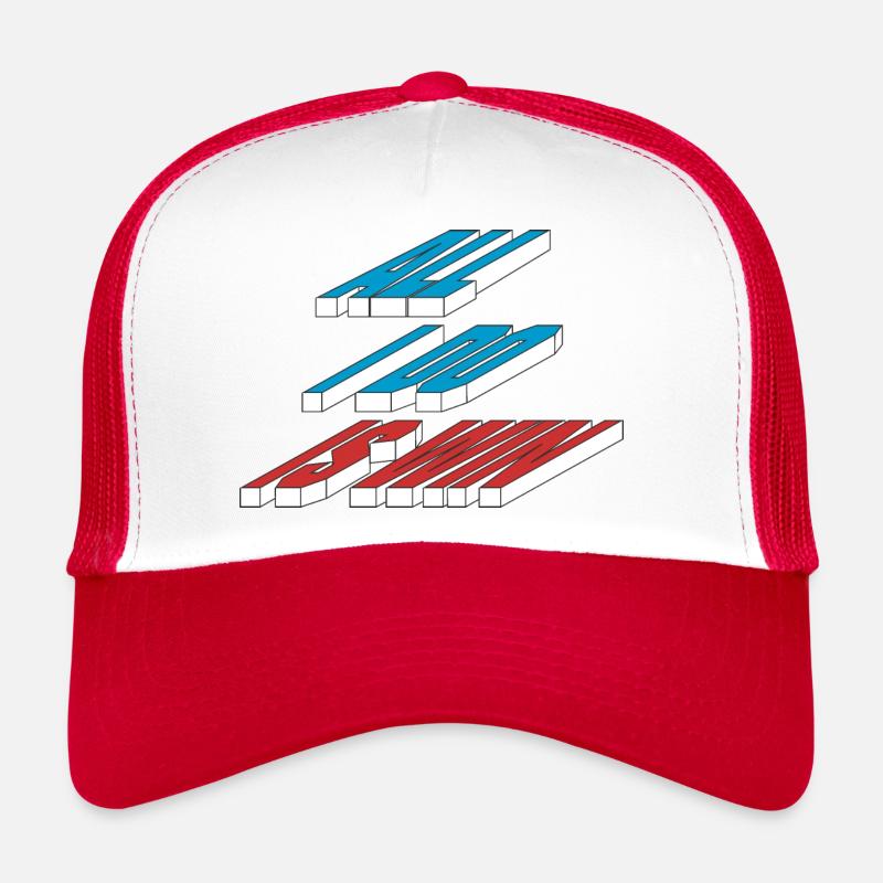 TOUT CE QUE JE FAIS, C’EST GAGNER - Casquette trucker  - blanc/rouge