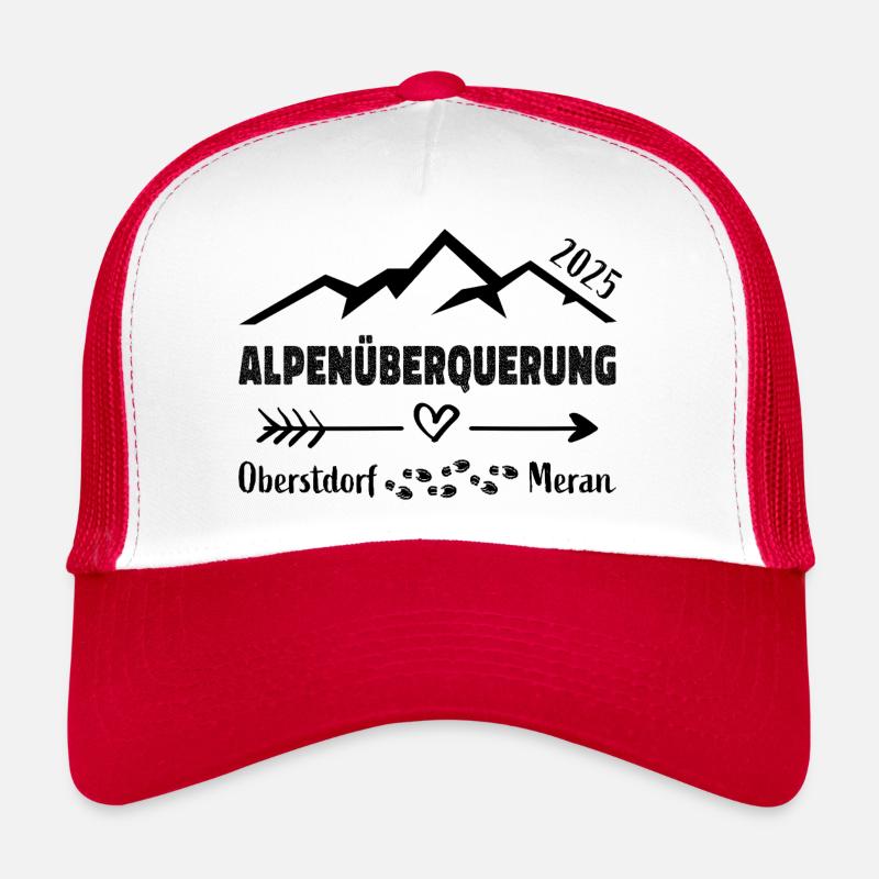 Alpenüberquerung 2025 Oberstdorf Meran E5 Geschenk Trucker Cap