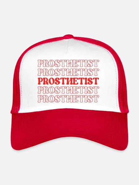Prosthetist Prosthetic Expert Prosthesis Maker - Trucker Cap - white/red - Front