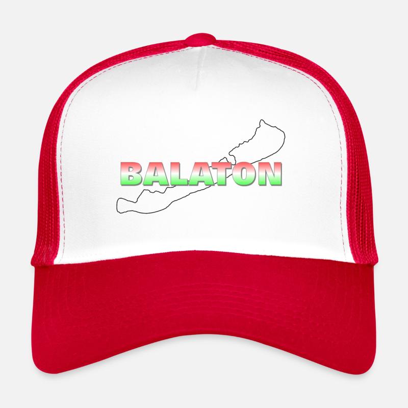 Balaton - Trucker Cap - Weiß/Rot