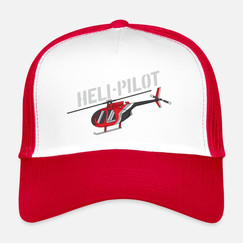 Pilote Heli | Pilote d'hélicoptère Casquette trucker 