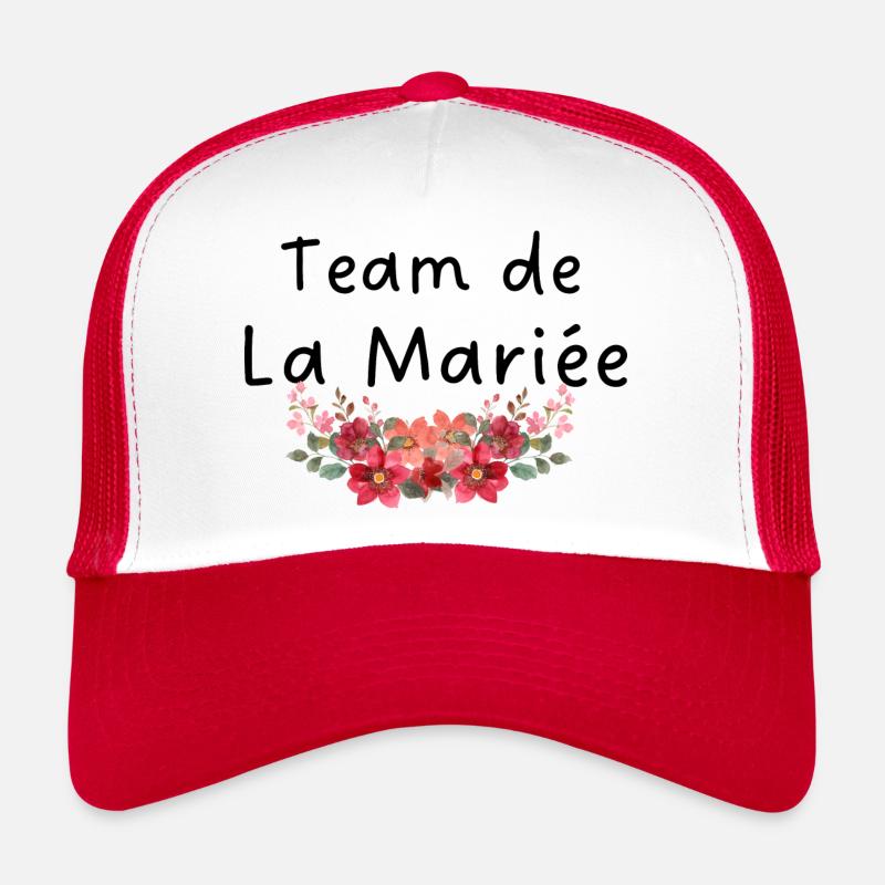 Braut Team Blumen Trucker Cap