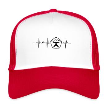 My Heart beats for СССР USSR - Trucker Cap - white/red - Front