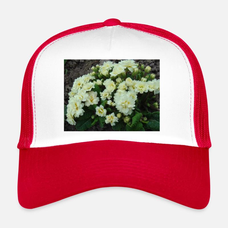 White filled scented primroses in spring Trucker Cap