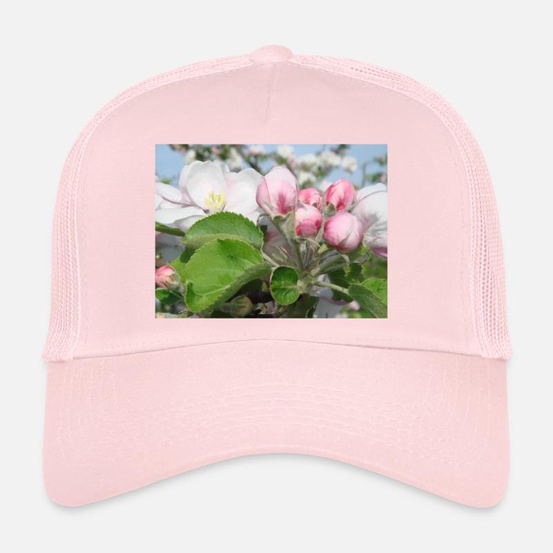 Branches de pommiers en fleurs Printemps Été Casquette trucker 