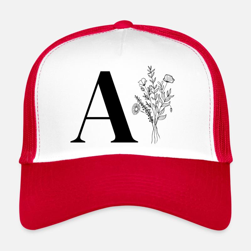 Minimalistische Blumentasche Trucker Cap