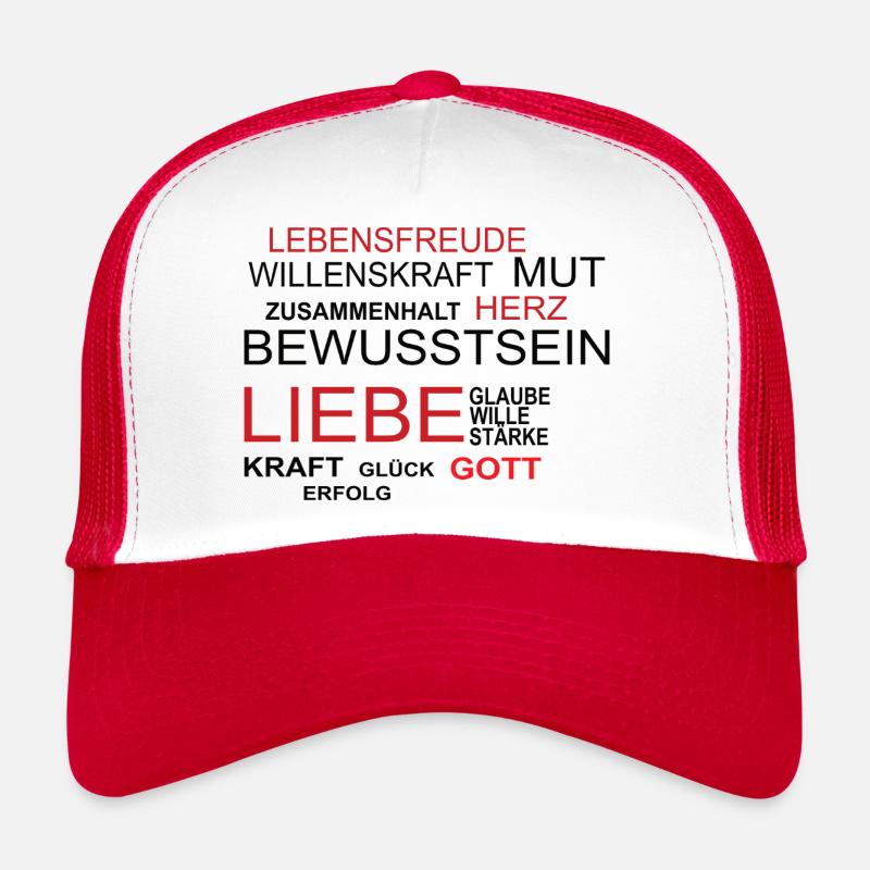 Motivationsshirt weiss Trucker Cap