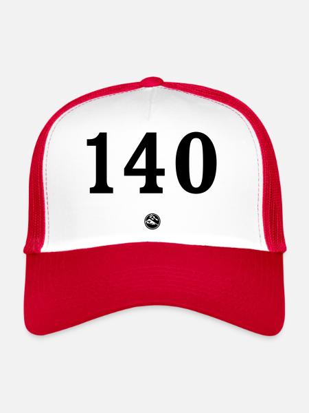 RG-1402 - Casquette trucker  - blanc/rouge - Devant