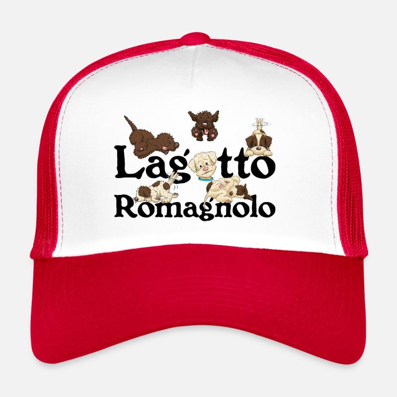 Lagotto - Casquette trucker  - blanc/rouge