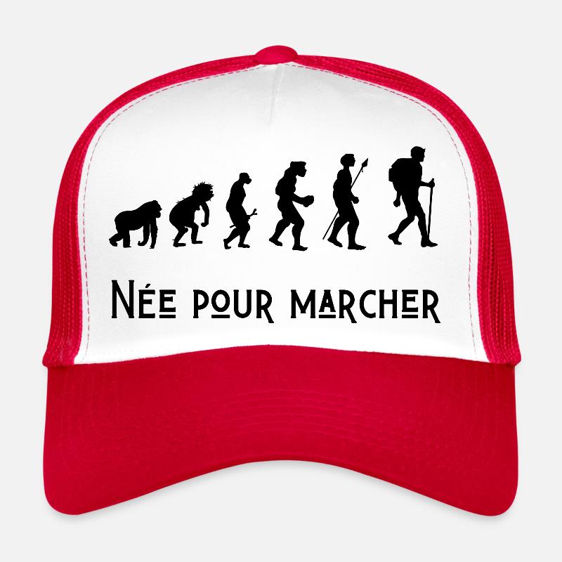 né pour marcher évolution Casquette trucker 