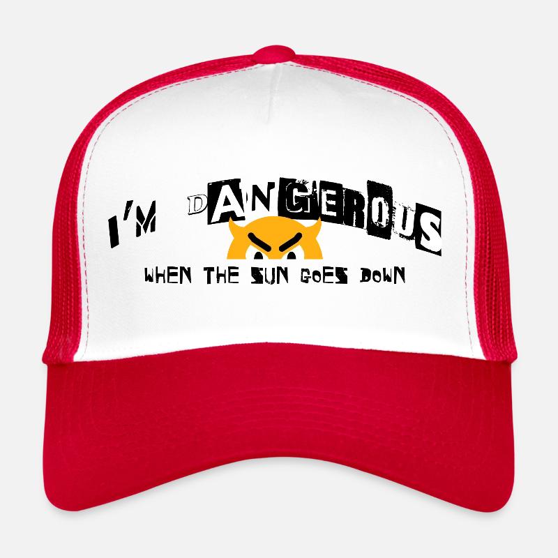 Wenn die Sonne untergeht - Trucker Cap - Weiß/Rot