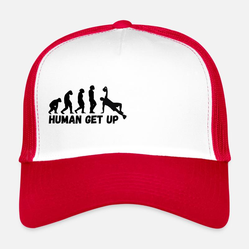 Human Get Up Kettlebell - Trucker Cap - Weiß/Rot