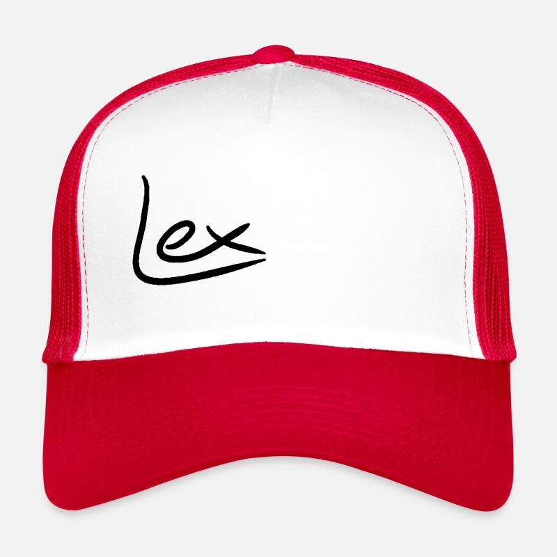 LEX Font Black Trucker Cap