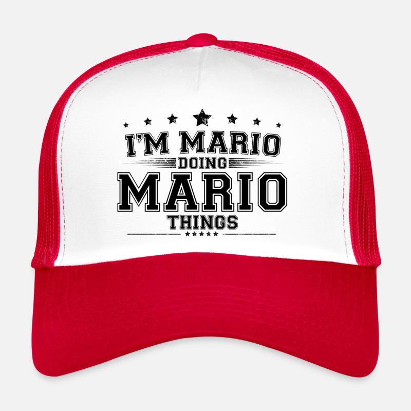 i’m Mario doing Mario things Trucker Cap