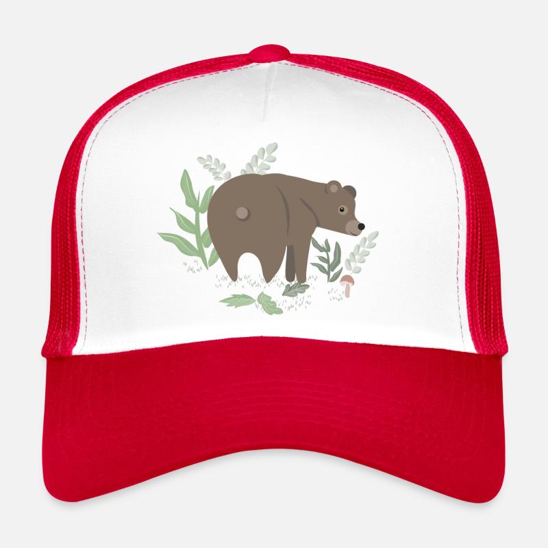 Brown bear in the forest Trucker Cap