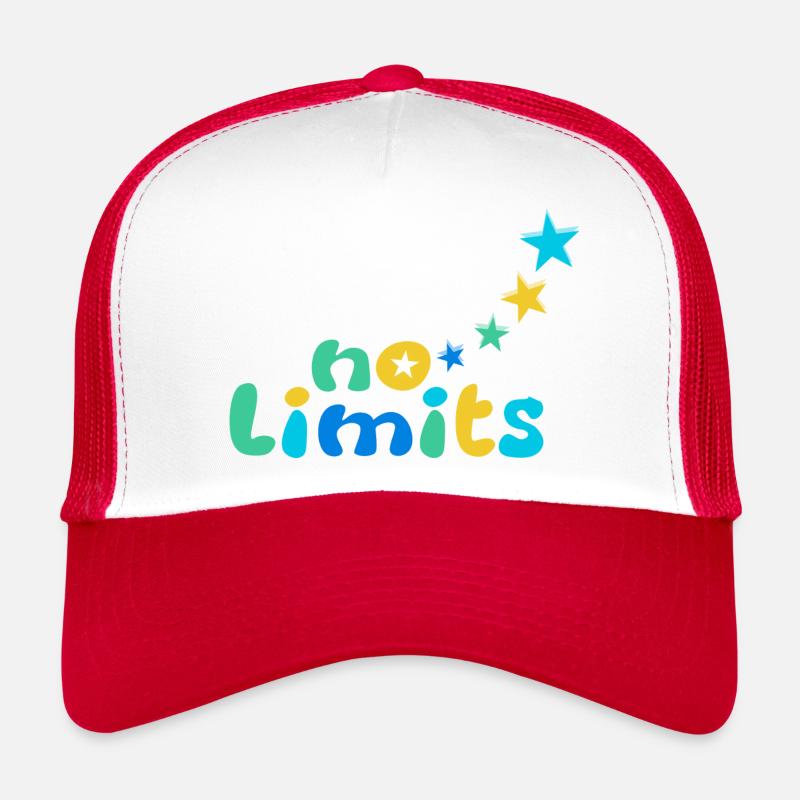 Pas de limites Bleu-Vert Casquette trucker 