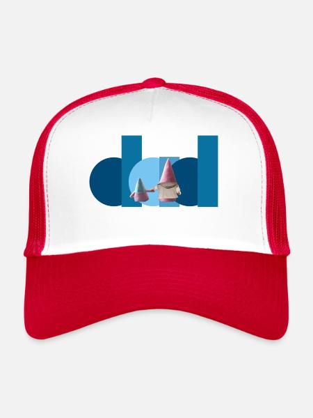 Gnome Dad - Trucker Cap - white/red - Front