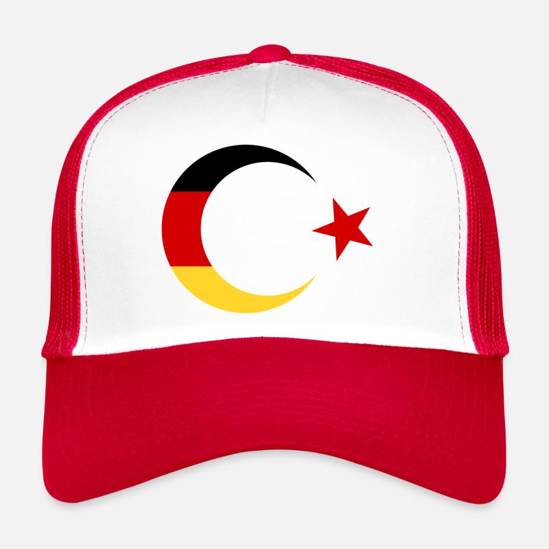 German and Turkish flag Trucker Cap