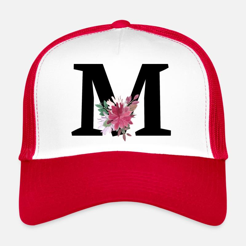 Buchstabe m blumig Trucker Cap
