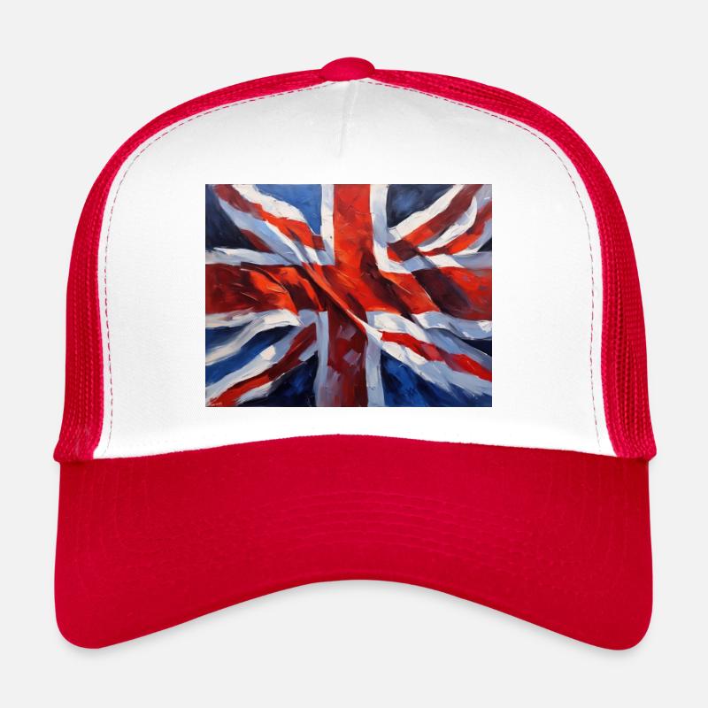 Britische Flagge - Impressionistische Malerei Trucker Cap