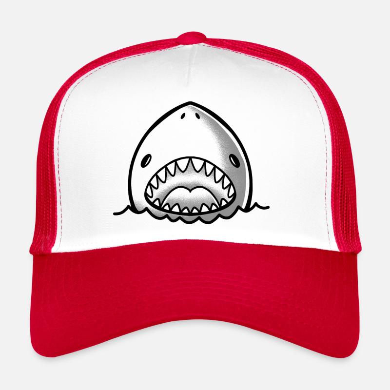 mignon visage de requin avec la bouche ouverte Casquette trucker 