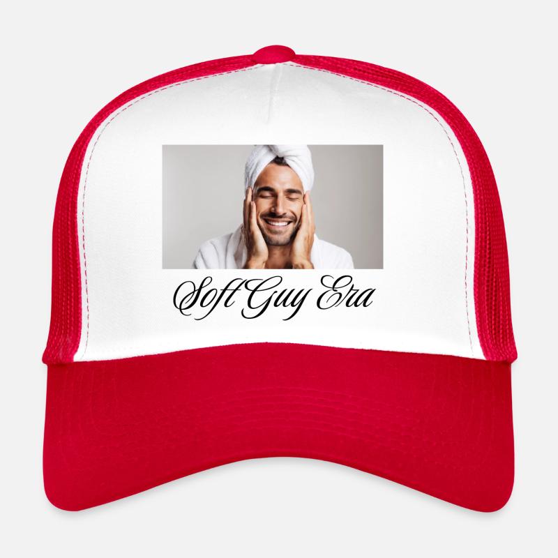 Soft Guy Era Drizzle Drizzle Shirt - Trucker Cap - Weiß/Rot