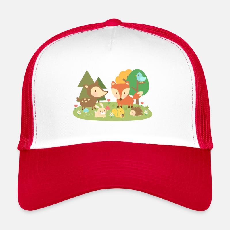 Animaux mignons des bois Casquette trucker 