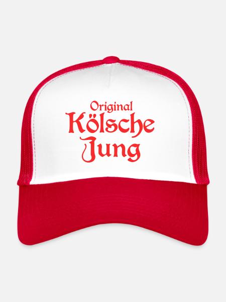 Original Kölsche Jung - Trucker Cap - Weiß/Rot