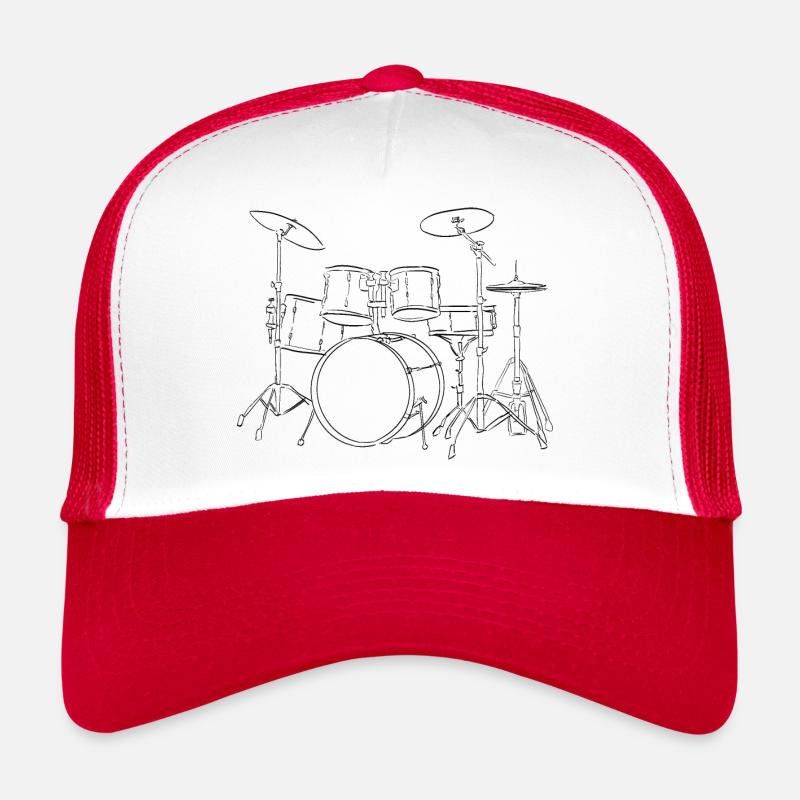 Tambours Dessinés À La Main Casquette trucker 